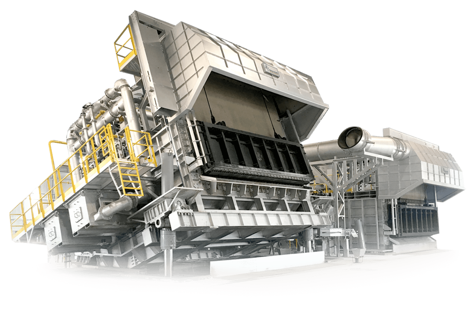 Aluminium melting and recycling furnace